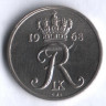 Монета 10 эре. 1968 год, Дания. C;S.