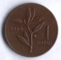 1 куруш. 1966 год, Турция.