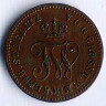 Монета 1 пфенниг. 1872(B) год, Мекленбург-Шверин.