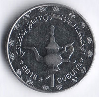 Монета 1 угия. 2018 год, Мавритания.