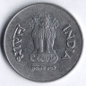 Монета 1 рупия. 2000(K) год, Индия.
