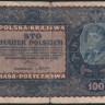 Бона 100 марок. 1919(L) год, Польская Республика.