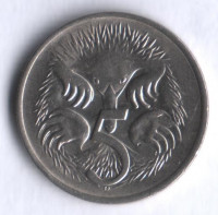 Монета 5 центов. 1982 год, Австралия.