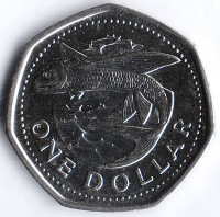 Монета 1 доллар. 2018 год, Барбадос.