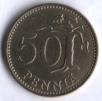 50 пенни. 1964 год, Финляндия.