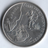 Монета 200 эскудо. 1998 год, Португалия. Открытие Африки.