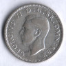 Монета 1 шиллинг. 1937 год, Великобритания (Лев Англии).