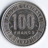 Монета 100 франков. 1972 год, Камерун.