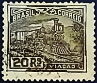 Почтовая марка (20 r.). "Стандарт - Экономика и культура". 1923 год, Бразилия.