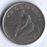 Монета 1 франк. 1922 год, Бельгия (Belgie).