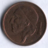 Монета 50 сантимов. 1989 год, Бельгия (Belgie).