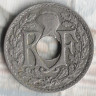 Монета 5 сантимов. 1934 год, Франция.