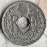 Монета 10 сантимов. 1922 год, Франция. 