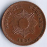 Монета 2 сентаво. 1936 год, Перу.
