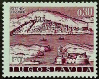 Марка почтовая. "900-летие города Шибеник". 1966 год, Югославия.