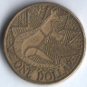 Монета 1 доллар. 1988 год, Австралия. 200 лет открытия Австралии.