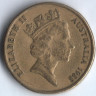 Монета 1 доллар. 1988 год, Австралия. 200 лет открытия Австралии.