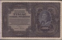 Бона 1000 марок. 1919(BC) год, Польская Республика.