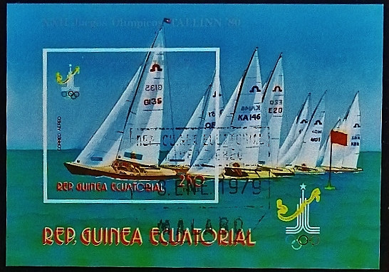 Мини-блок (II). "Летние Олимпийские игры - Москва`1980 (I)". 1978 год, Экваториальная Гвинея.