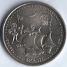 Монета 200 эскудо. 1999 год, Португалия. Открытие Бразилии.