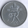 Монета 5 эре. 1953 год, Дания. N;S.