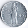 Монета 10 лир. 1951 год, Ватикан.
