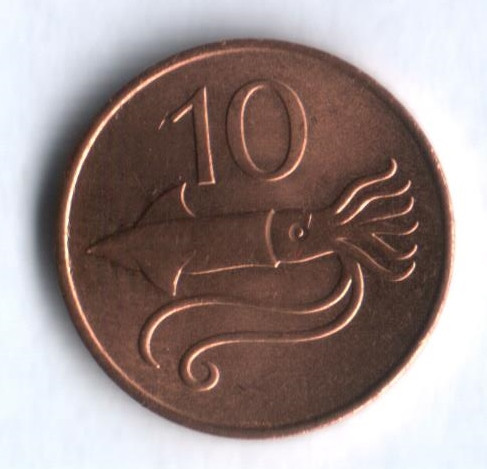 Монета 10 эйре. 1981 год, Исландия.