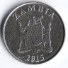 Монета 5 нгве. 2015 год, Замбия.