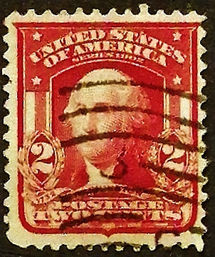 Почтовая марка. "Джорж Вашингтон". 1903 год, США.