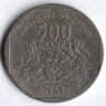 Монета 500 франков. 1985 год, Чад.