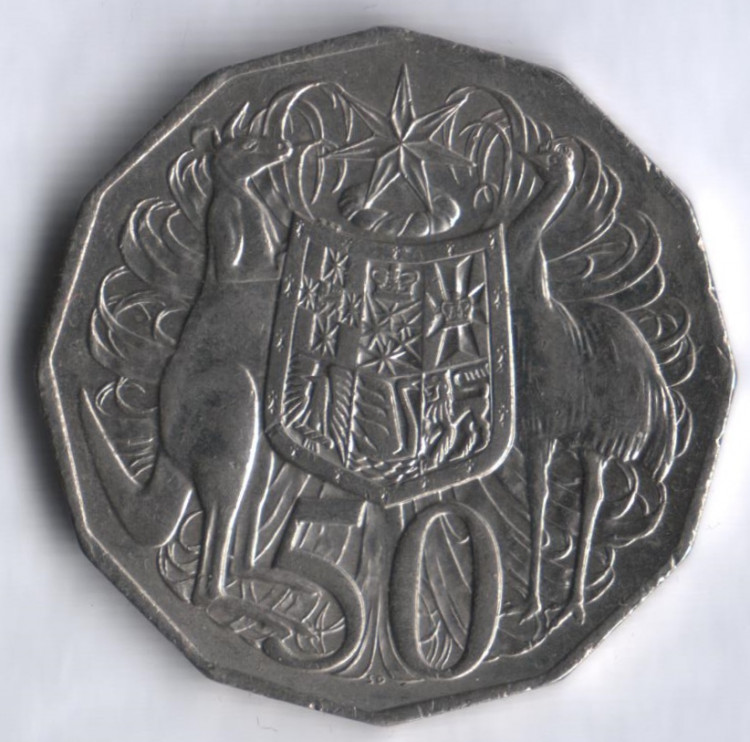 Монета 50 центов. 2013 год, Австралия.