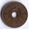 Монета 2 эре. 1937 год, Дания. N;GJ.