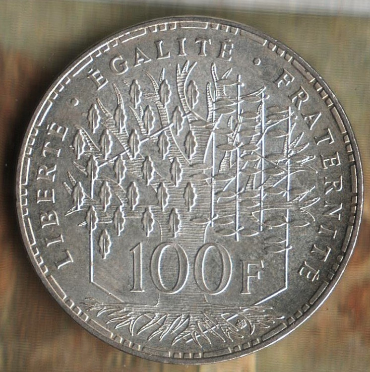 Монета 100 франков. 1982 год, Франция.