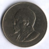Монета 10 центов. 1967 год, Кения.