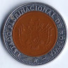 Монета 5 боливиано. 2012 год, Боливия.