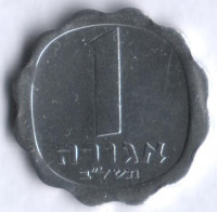 Монета 1 агора. 1972 год, Израиль.