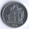 Монета 1 крона. 1978 год, Исландия.