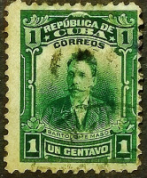Почтовая марка (1 c.). "Бартоломео Масо". 1911 год, Куба.