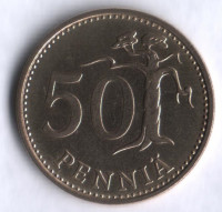 50 пенни. 1967 год, Финляндия.