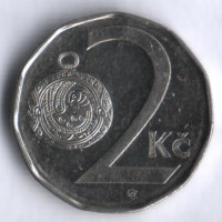2 кроны. 2004 год, Чехия.