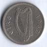 Монета 1 шиллинг. 1962 год, Ирландия.