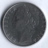 Монета 100 лир. 1978 год, Италия.