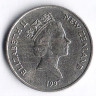 Монета 5 центов. 1997 год, Новая Зеландия.