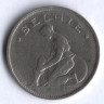 Монета 1 франк. 1929 год, Бельгия (Belgie).