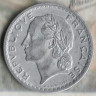 Монета 5 франков. 1945 год, Франция. 