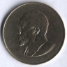 Монета 10 центов. 1968 год, Кения.