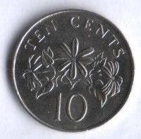 10 центов. 1986 год, Сингапур.