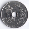 Монета 25 эре. 1973 год, Дания. C;B.