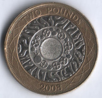Монета 2 фунта. 2008 год, Великобритания.