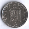 Монета 5 сентимо. 1971 год, Венесуэла.